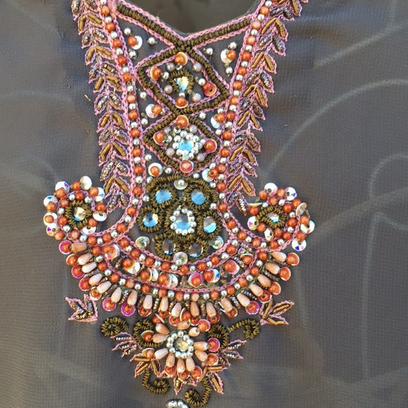 Tops - 🔸Middle Eastern hand beaded tunic blouse